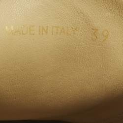 Pre Owned Prada Size 39 Beige Suede Flat Mules