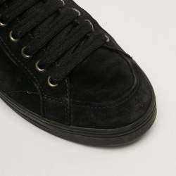 مملوكة مسبقًا Prada Size 39 Black Suede High Top Sneakers