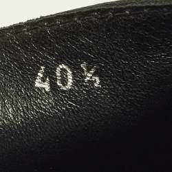 Pre Owned صندل إسبادريل برادا جلد أسود مقاس 40.5