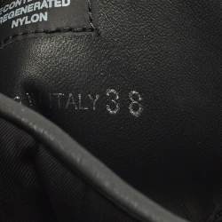 مملوكة مسبقًا حذاء بوت للكاحل برادا مونوليت جلد أسود نعل سميك مقاس 40