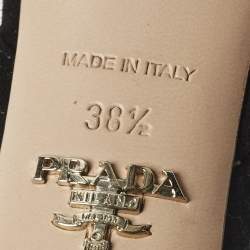 مملوكة مسبقًا صندل سير كاحل بريدا سويدي مموج أسود مقاس 37.5