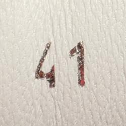 Pre Owned Prada Size 41 White/Pink Leather Neoprene Ankle Length Boots