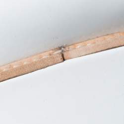 Pre Owned Prada White/Green Brogue Leather Platform Wingtip Lace Up Derby Size 38