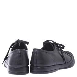 Pre Owned Prada Sport Black Leather Lace Up Sneaker Size 41.5