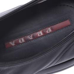 Pre Owned Prada Sport Black Leather Lace Up Sneaker Size 41.5