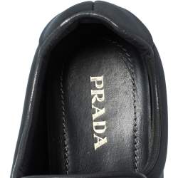 Pre Owned Prada Grey Stretch Fabric Crystal Embellished Sneakers Size 38