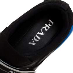 Pre Owned Prada Monochrome Mesh Cloudbust Low Top Sneakers Size 39.5