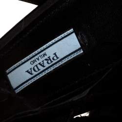 Pre Owned Prada Black Satin Ostrich Feather Trim Block Heel Sandals Size 40