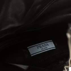 Pre Owned Prada Black Leather Zipper Detail Ankle Boots Size 39.5