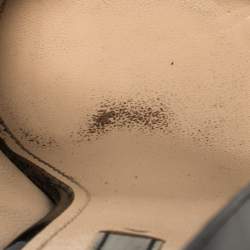 Pre Owned Prada Black Patent Leather Block Heel Pumps Size 39