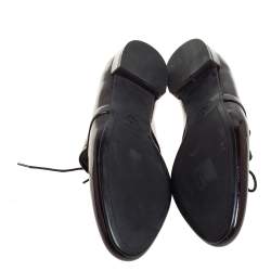 Prada Burgundy Patent Leather Oxfords Size 38.5