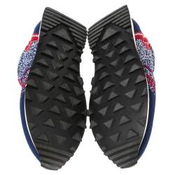 Pre Owned Prada Multicolor Knit Fabric Prax 01 Low Top Sneakers Size 39.5