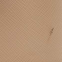 Pre Owned Prada Beige Leather Criss Cross Platform Ankle Strap Sandals Size 37.5