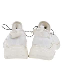 Prada White Knit Fabric XY Logo Sock Low Top Sneakers Size 39.5