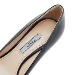 Pre Owned Prada Black Patent Leather Pointed Toe Pumps Size 38