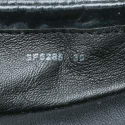 Pre Owned Prada Dark Blue Patent Leather Ballet Flats Size 39