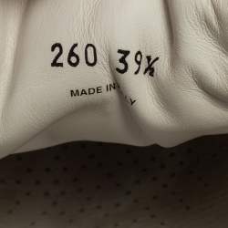 Pre Owned Prada White Nylon Gabardine Low Top Sneakers Size 39.5