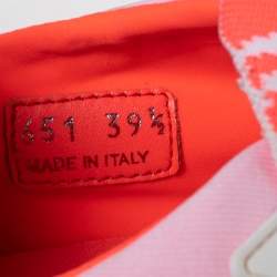 Pre Owned Prada Neon Pink Fabric Cloudbust Sneakers Size 39.5