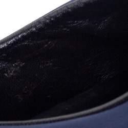 Pre Owned Prada Navy Blue Nylon Slip On Sneakers Size 38