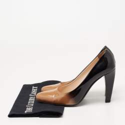 Pre Owned Prada Two-Tone Ombre Patent Leather Pumps Size 37