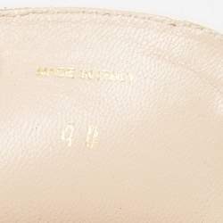 Pre Owned Prada Black Saffiano Patent Leather Wedge Slide Sandals Size 40