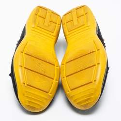 Pre Owned Prada Black Mesh Crystal Embellished Low-Top Sneakers Size 39