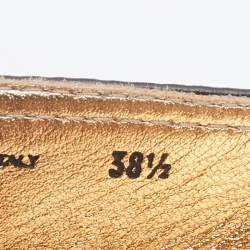 Pre Owned Prada Black Leather Bow Flat Espadrilles Size 38.5