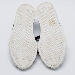 Pre Owned Prada Black Canvas Wheel Cassetta Low-Top Sneakers Size 37.5