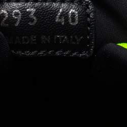 Prada Neon Green/Black Mesh Cloudbust Low Top Sneakers Size 40