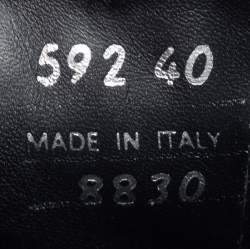 Pre Owned Prada Black Shearling Fur Slide Flats Size 40