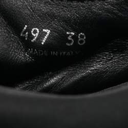 Prada Black Nylon Lug Sole Platform Low Top Sneakers Size 38
