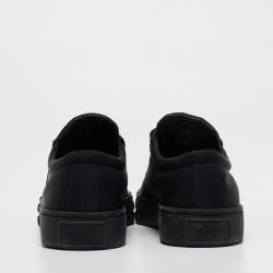 Prada Black Nylon Lug Sole Platform Low Top Sneakers Size 38
