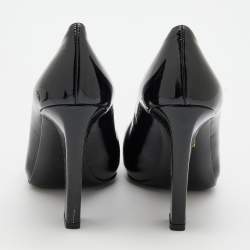 Prada Black Patent Leather Cap Toe Pumps Size 36.5