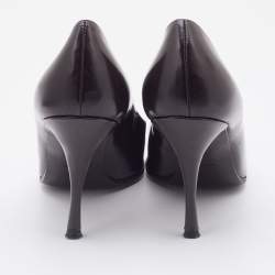 Prada Dark Brown Leather Pointed Toe Pumps Size 37