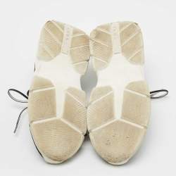 Pre Owned Prada Black XY Logo Knit Fabric Sock Sneakers Size 35