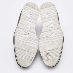 مملوكة مسبقًا Prada Black Brogue Leather Platform Derby Sneakers Size 40