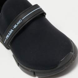 Pre Owned Prada Black Nylon Cloudbust Low Top Sneakers Size 36