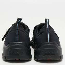 Pre Owned Prada Black Nylon Cloudbust Low Top Sneakers Size 36