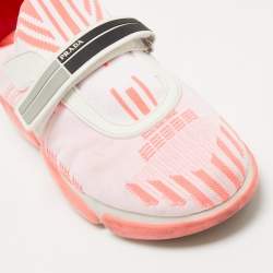 Prada Pink Fabric Slip On Sneakers Size 38