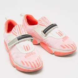 Prada Pink Fabric Slip On Sneakers Size 38
