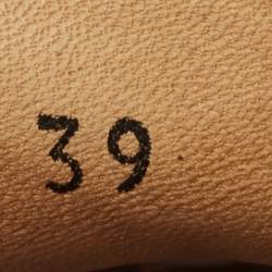 Pre Owned Prada Brown Saffiano Leather Bow Detail Loafers Size 39