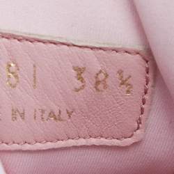 Pre Owned Prada Pink Neoprene Beads Embellished Cloudbust Lace Up Sneakers Size 38.5