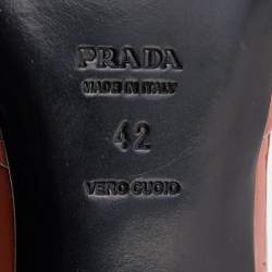 Prada Two Tone Patent Leather Bow Slingback Sandals Size 42