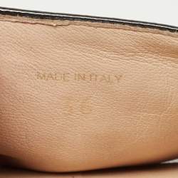 Prada Black Patent Leather Slide Flats Size 36  
