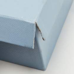 Pre Owned Prada Silver Leather Block Heel Pumps Size 38