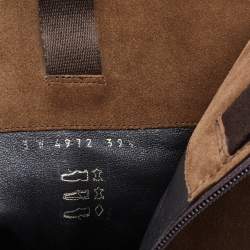 Pre Owned Prada Brown Suede  Knee Length Boots Size 39.5