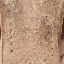 مملوكة مسبقًا Prada Brown Leather Cut Out Wedge Sandals Size 36.5