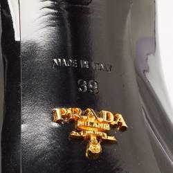 Prada Black Patent Leather Platform Pumps Size 39