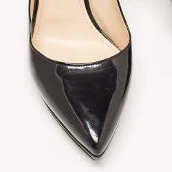 Prada Black Patent Leather Platform Pumps Size 39