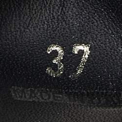 Pre Owned Prada Black Brogue Leather Wingtip Platform Derby Sneakers Size 37